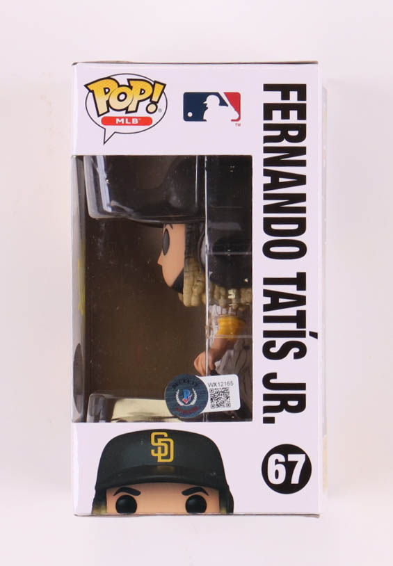 Fernando Tatis Jr. Signed Padres #67 Funko Pop! Vinyl Figure (Beckett) at PristineAuction.com Fernando Tatis Jr. Signed Padres #67 Funko Pop! Vinyl Figure (Beckett) at PristineAuction.com