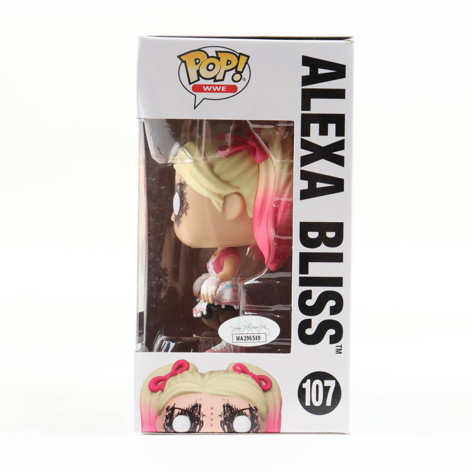 Alexa Bliss Signed "WWE" #107 Funko Pop! Vinyl Figure (JSA) at PristineAuction.com Alexa Bliss Signed "WWE" #107 Funko Pop! Vinyl Figure (JSA) at PristineAuction.com