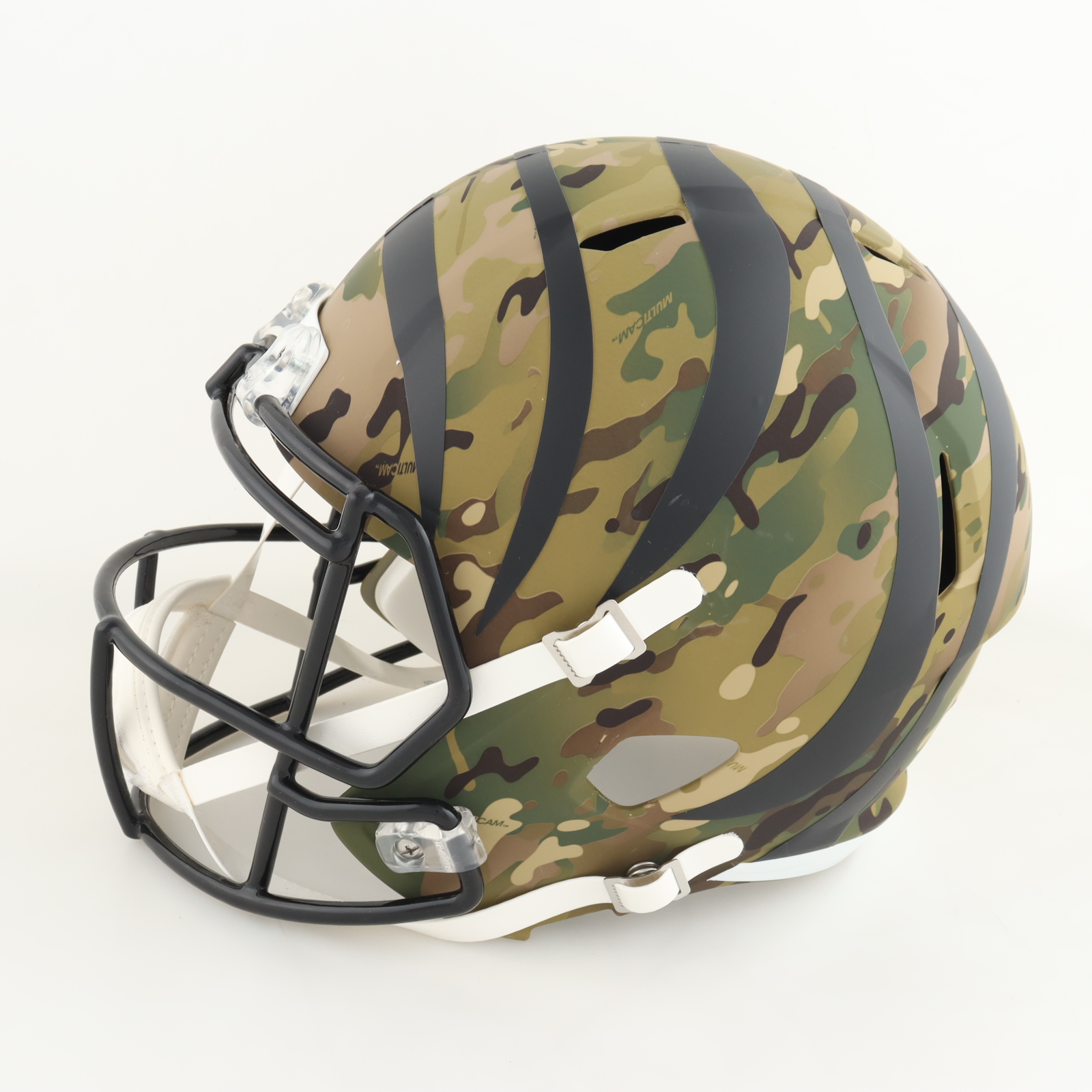 Joe Burrow Signed Bengals Full-Size Camo Alternate Speed Helmet (Fanatics) at PristineAuction.com Joe Burrow Signed Bengals Full-Size Camo Alternate Speed Helmet (Fanatics) at PristineAuction.com