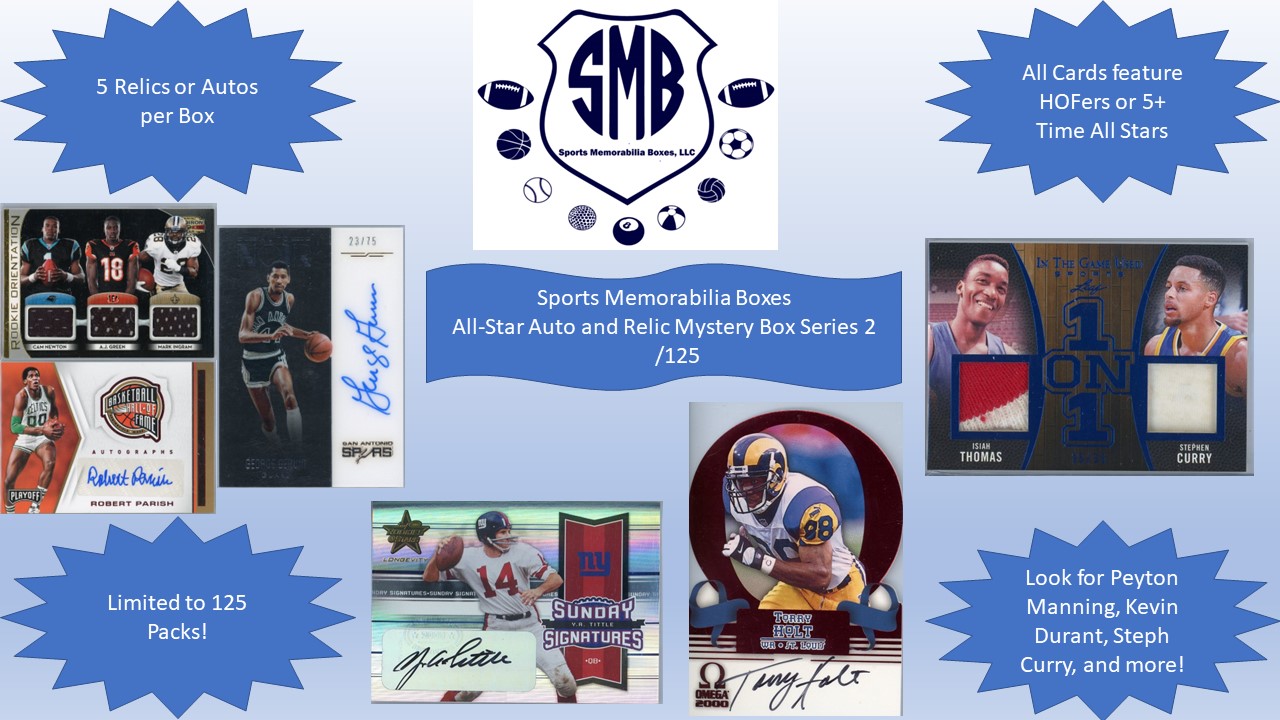 Sports Memorabilia Boxes All-Star Auto and Relic Mystery Box Series 2 at PristineAuction.com Sports Memorabilia Boxes All-Star Auto and Relic Mystery Box Series 2 at PristineAuction.com