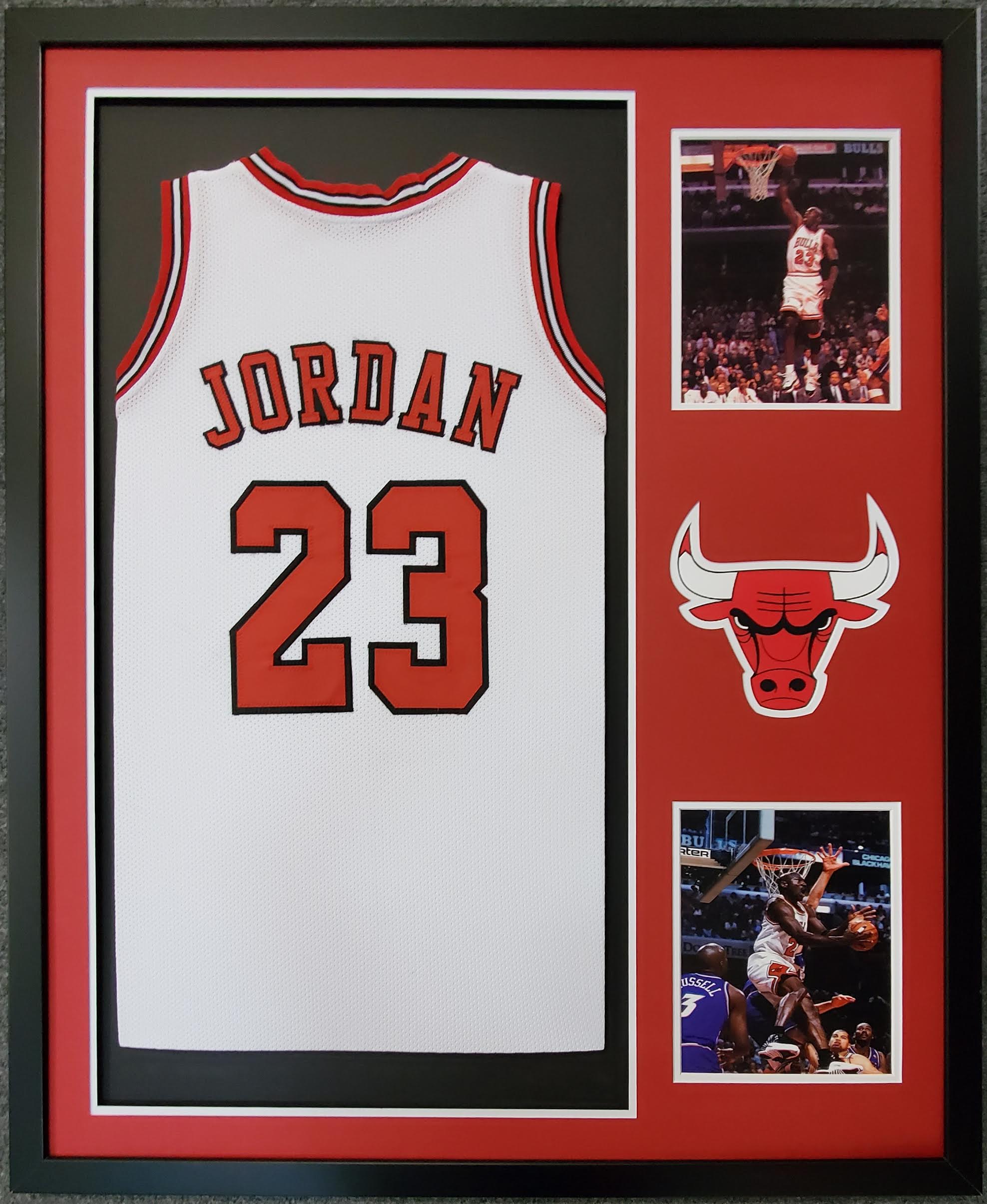 Michael Jordan Custom Framed Jersey Display at PristineAuction.com Michael Jordan Custom Framed Jersey Display at PristineAuction.com