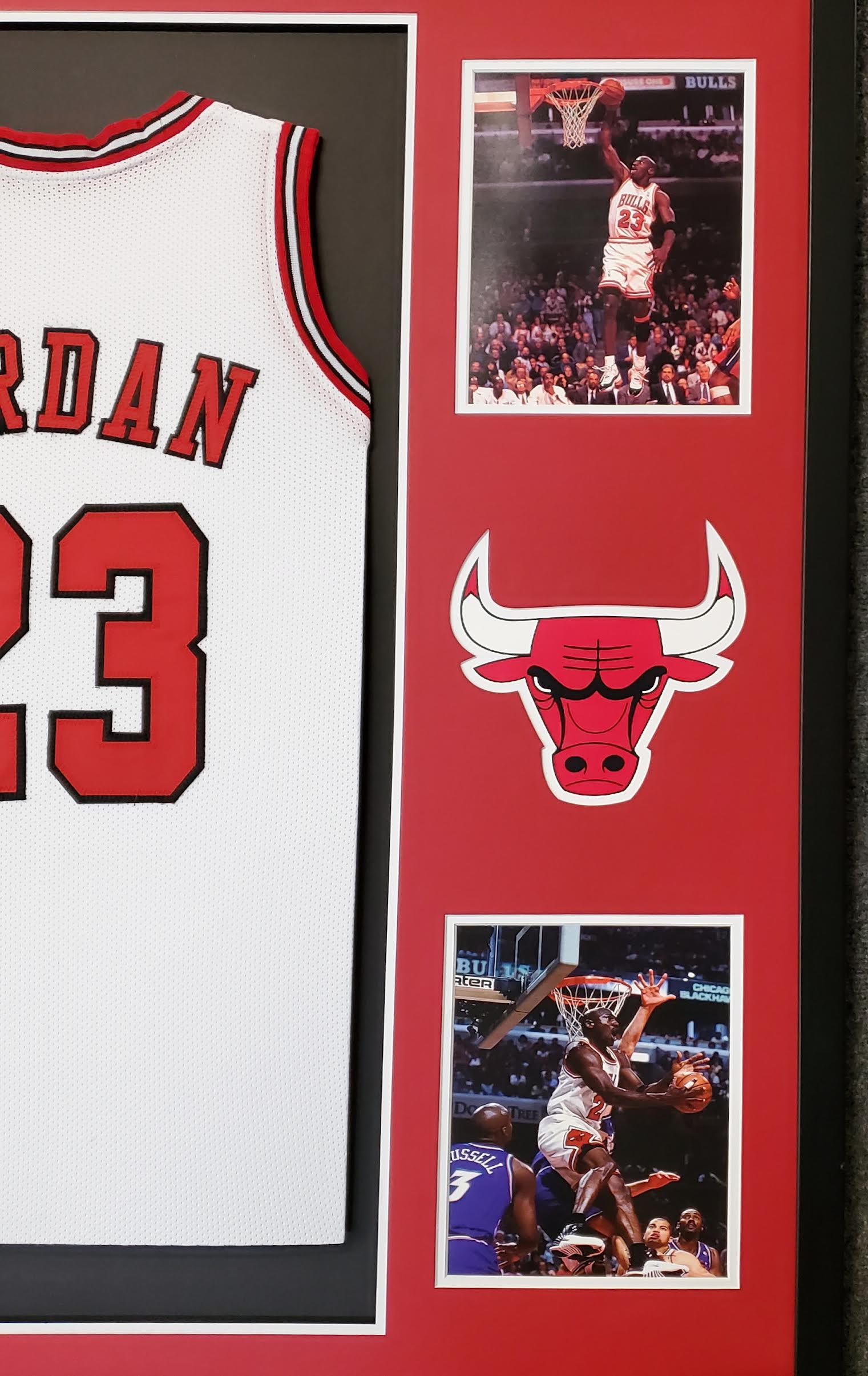 Michael Jordan Custom Framed Jersey Display at PristineAuction.com Michael Jordan Custom Framed Jersey Display at PristineAuction.com