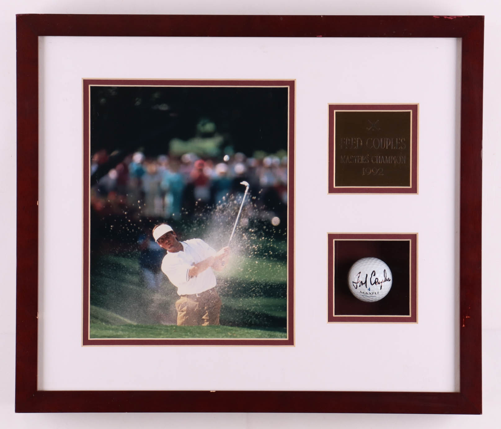 Fred Couples Signed Custom Framed Golf Ball Shadowbox Display (Beckett) at PristineAuction.com Fred Couples Signed Custom Framed Golf Ball Shadowbox Display (Beckett) at PristineAuction.com