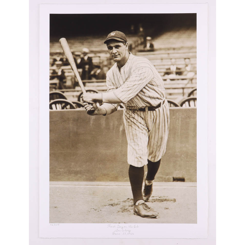 Historical Photo Archive - Lou Gehrig "First Day On The Job" Limited  Edition 16x23 Fine Art Giclee on Paper #72/375 | Pristine Auction