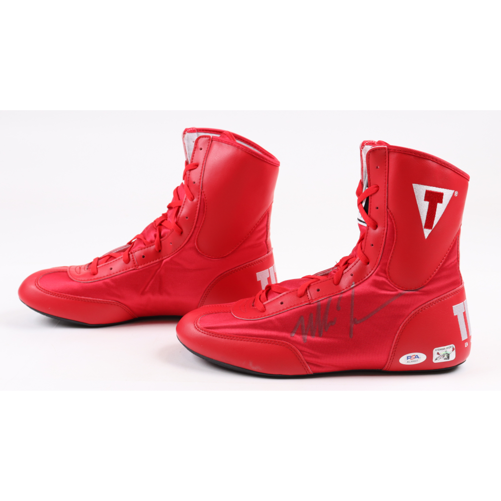 Mike Tyson Signed Pair of Title Boxing Shoes (PSA & Tyson) Pristine Auction
