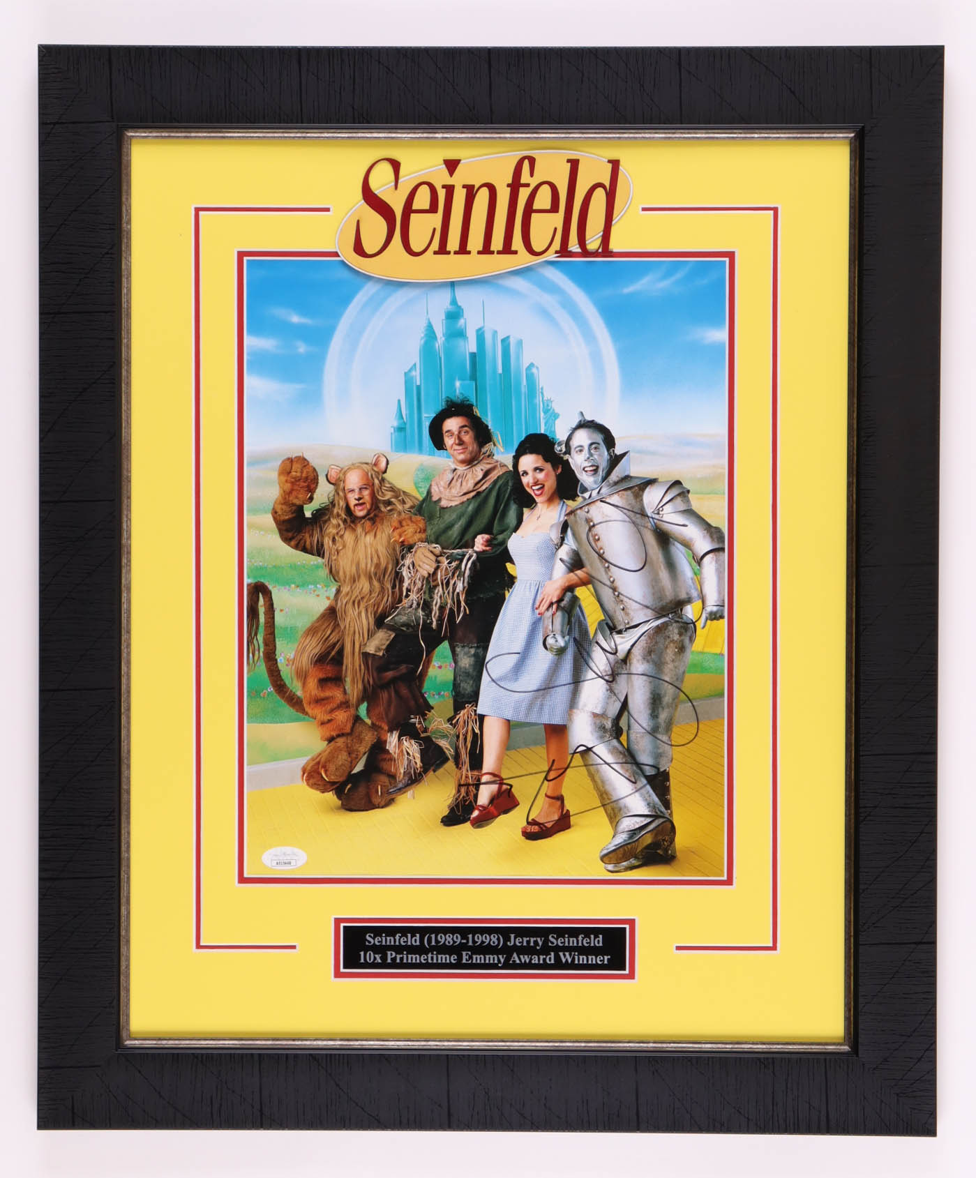 Jerry Seinfeld Signed "Seinfeld" Custom Framed Photo Display (JSA) at PristineAuction.com Jerry Seinfeld Signed "Seinfeld" Custom Framed Photo Display (JSA) at PristineAuction.com