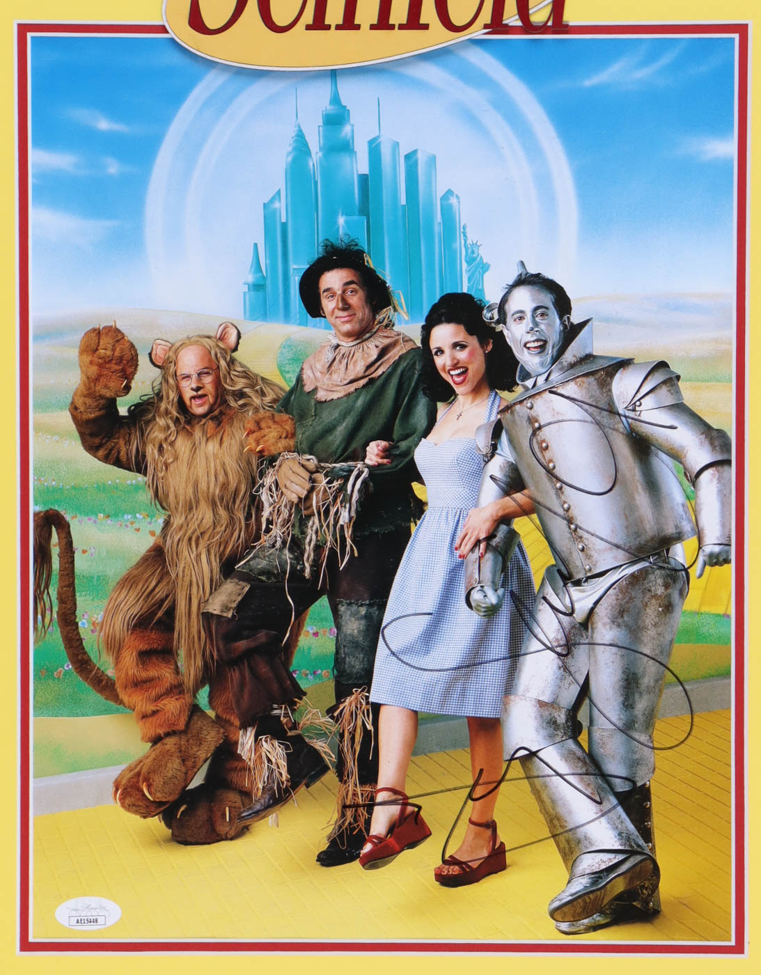 Jerry Seinfeld Signed "Seinfeld" Custom Framed Photo Display (JSA) at PristineAuction.com Jerry Seinfeld Signed "Seinfeld" Custom Framed Photo Display (JSA) at PristineAuction.com