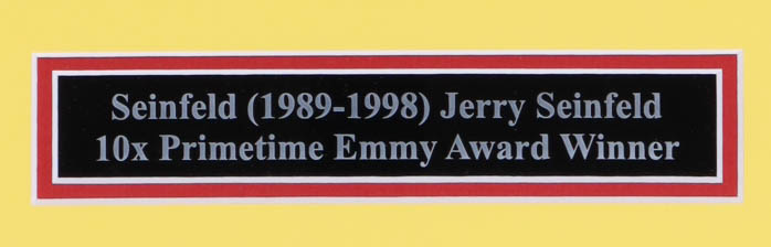 Jerry Seinfeld Signed "Seinfeld" Custom Framed Photo Display (JSA) at PristineAuction.com Jerry Seinfeld Signed "Seinfeld" Custom Framed Photo Display (JSA) at PristineAuction.com