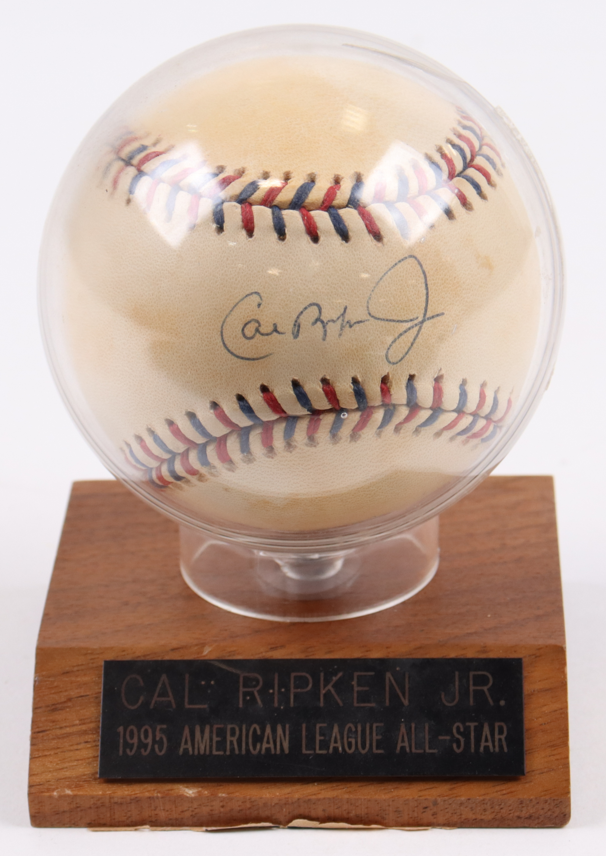 Cal Ripken Jr. Signed 1995 All-Star Game Logo Baseball with Display ...