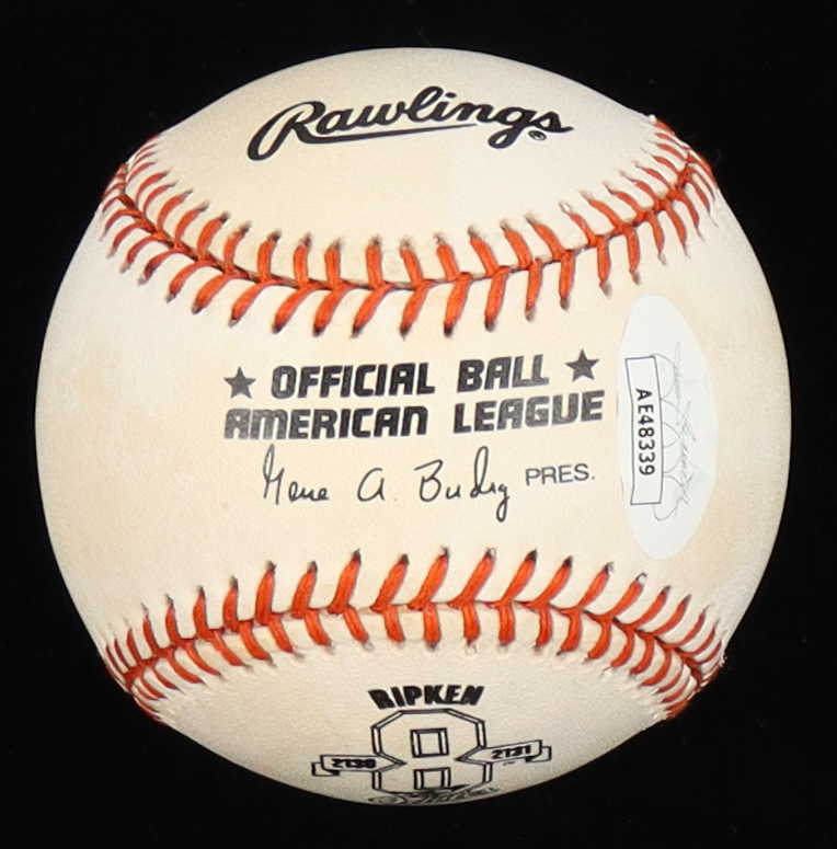 Cal Ripken Jr. Signed ONL Commemorative Baseball (JSA) at PristineAuction.com Cal Ripken Jr. Signed ONL Commemorative Baseball (JSA) at PristineAuction.com