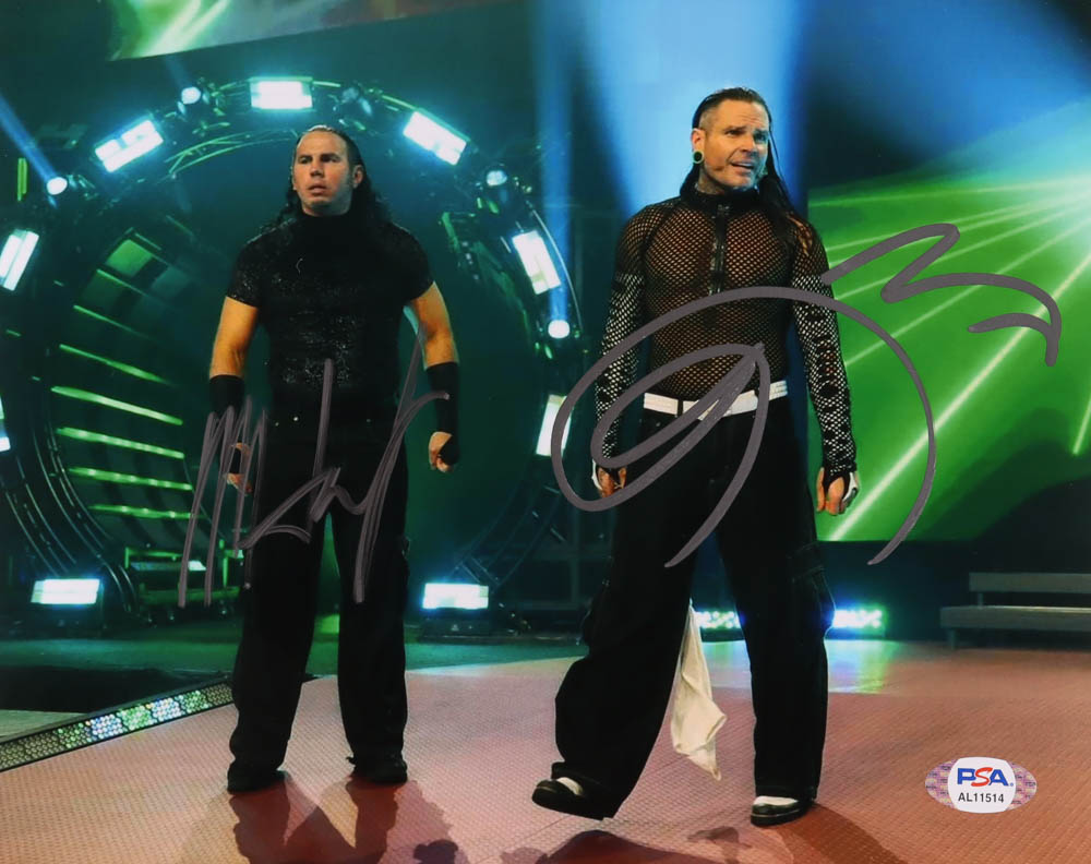Matt & Jeff Hardy Signed WWE 8x10 Photo (PSA) at PristineAuction.com Matt & Jeff Hardy Signed WWE 8x10 Photo (PSA) at PristineAuction.com