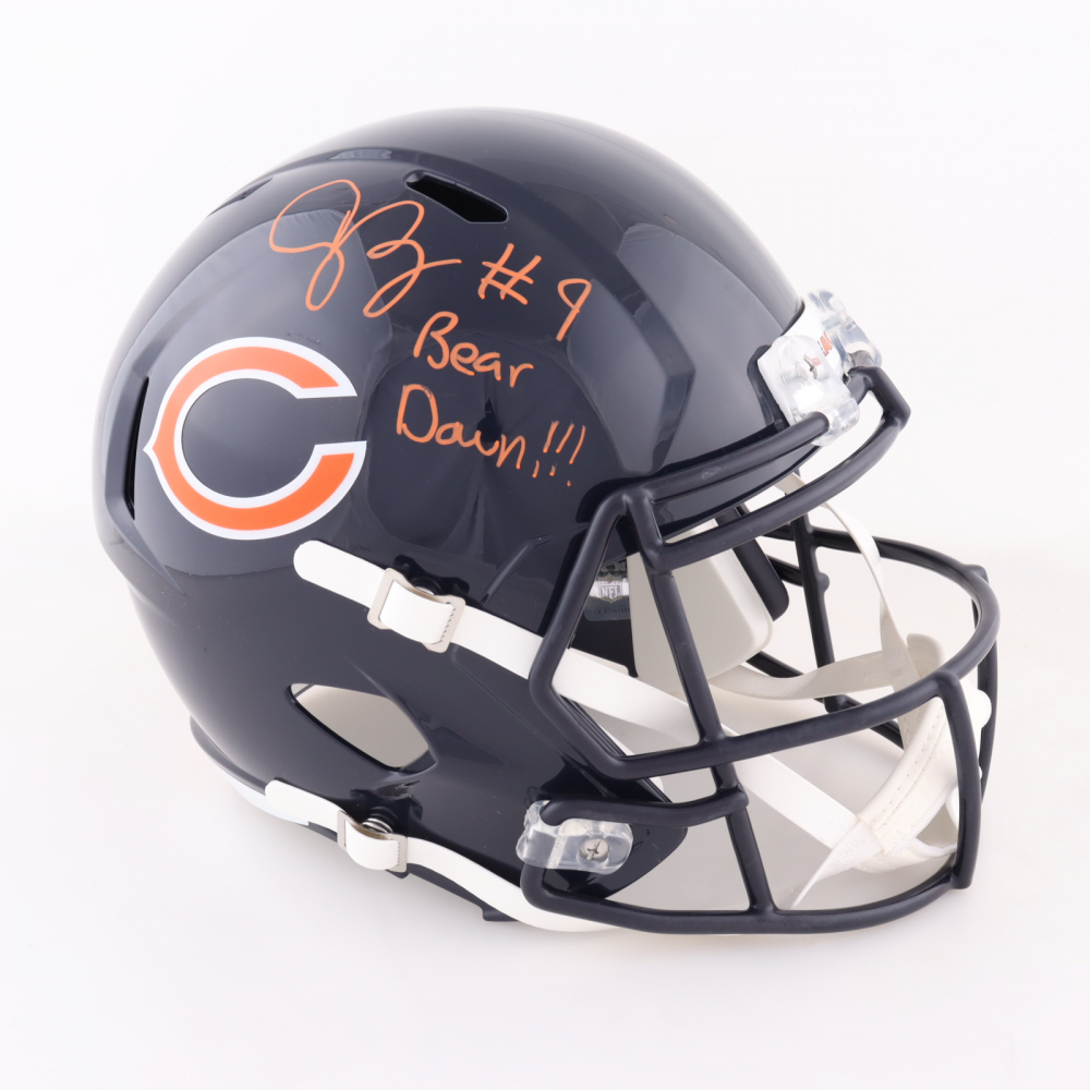 Jaquan Brisker Signed Bears FullSize Speed Helmet Inscribed "Bear Down