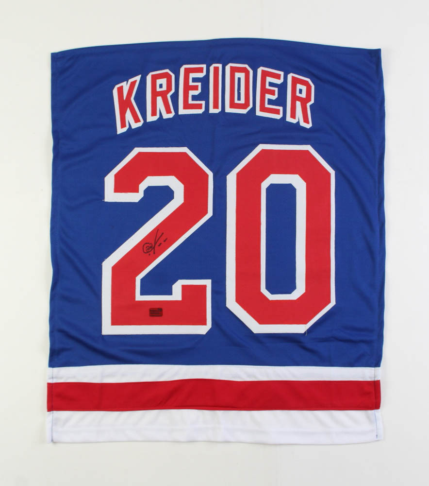 Chris Kreider Signed Jersey Cut (Kreider) at PristineAuction.com Chris Kreider Signed Jersey Cut (Kreider) at PristineAuction.com