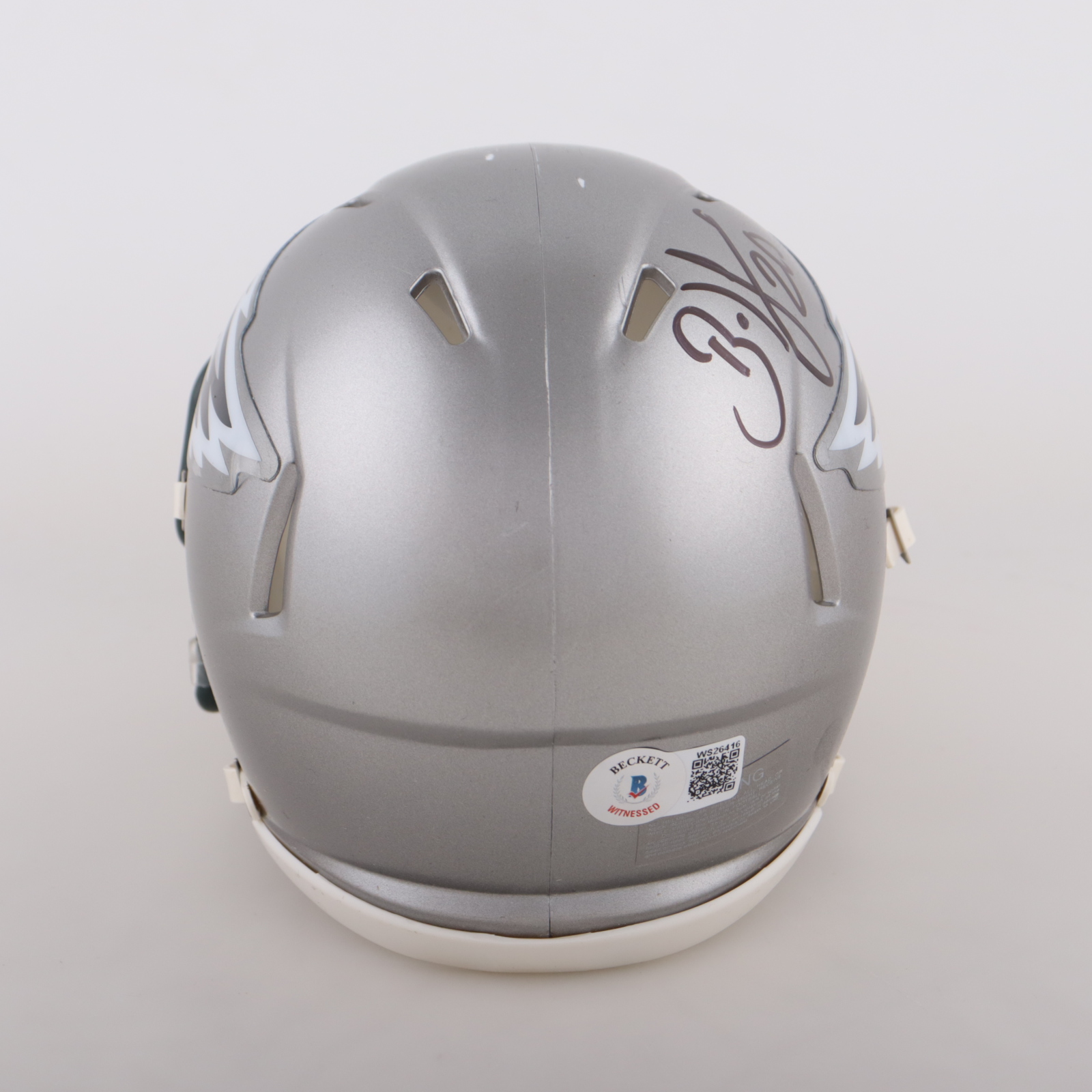 Brian Dawkins Signed Eagles Flash Alternate Speed Mini Helmet (Beckett) at PristineAuction.com Brian Dawkins Signed Eagles Flash Alternate Speed Mini Helmet (Beckett) at PristineAuction.com