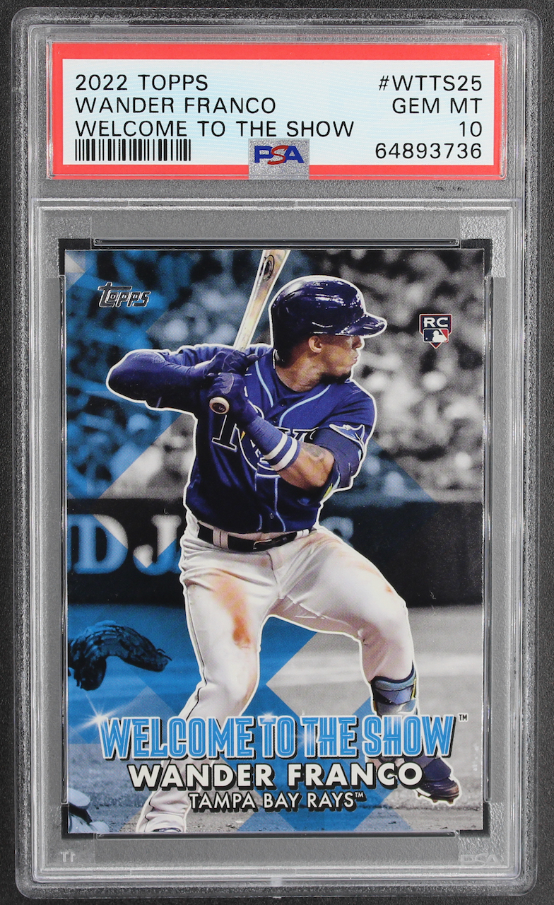 Wander Franco 2022 Topps Welcome to the Show #WTTS25 RC (PSA 10) at PristineAuction.com Wander Franco 2022 Topps Welcome to the Show #WTTS25 RC (PSA 10) at PristineAuction.com