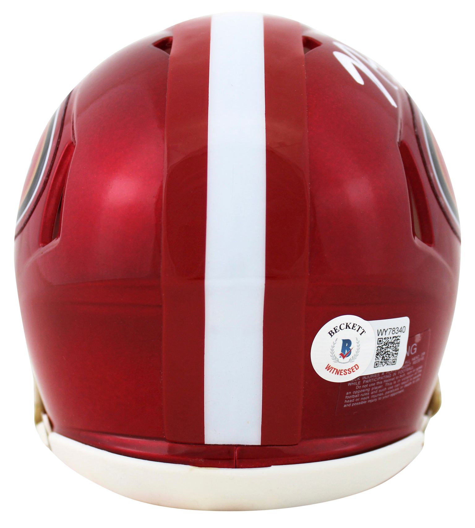 NaVorro Bowman Signed 49ers Flash Alternate Speed Mini Helmet (Beckett) at PristineAuction.com NaVorro Bowman Signed 49ers Flash Alternate Speed Mini Helmet (Beckett) at PristineAuction.com