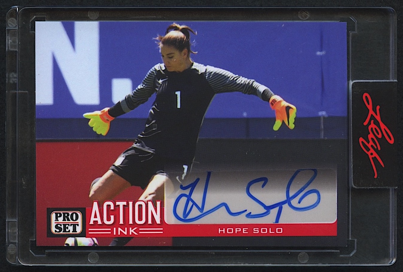 Hope Solo 2022 Leaf Pro Set #AI-HS1 'Action Ink' Autograph at PristineAuction.com Hope Solo 2022 Leaf Pro Set #AI-HS1 'Action Ink' Autograph at PristineAuction.com