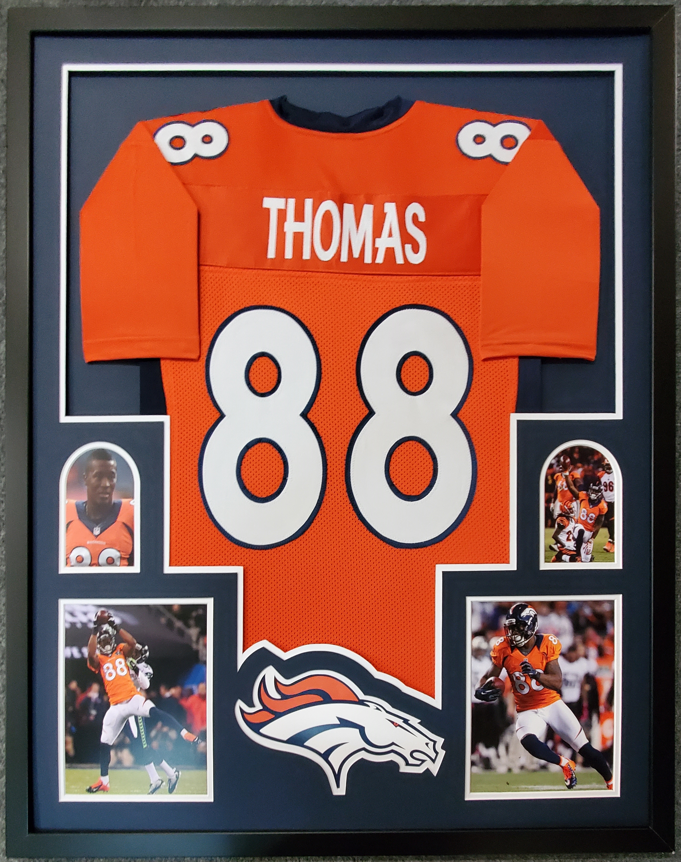Demaryius Thomas Broncos Custom Framed Jersey Display at PristineAuction.com Demaryius Thomas Broncos Custom Framed Jersey Display at PristineAuction.com