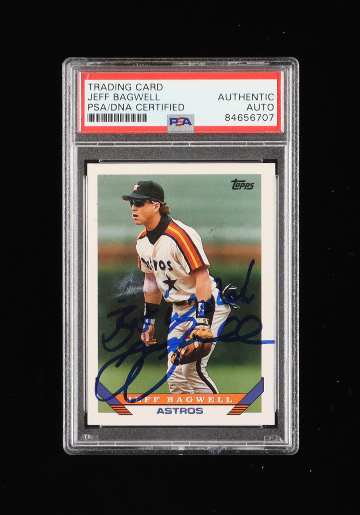 Jeff Bagwell Signed 1993 Topps #227 Inscribed "Best Wishes!" (PSA) at PristineAuction.com Jeff Bagwell Signed 1993 Topps #227 Inscribed "Best Wishes!" (PSA) at PristineAuction.com