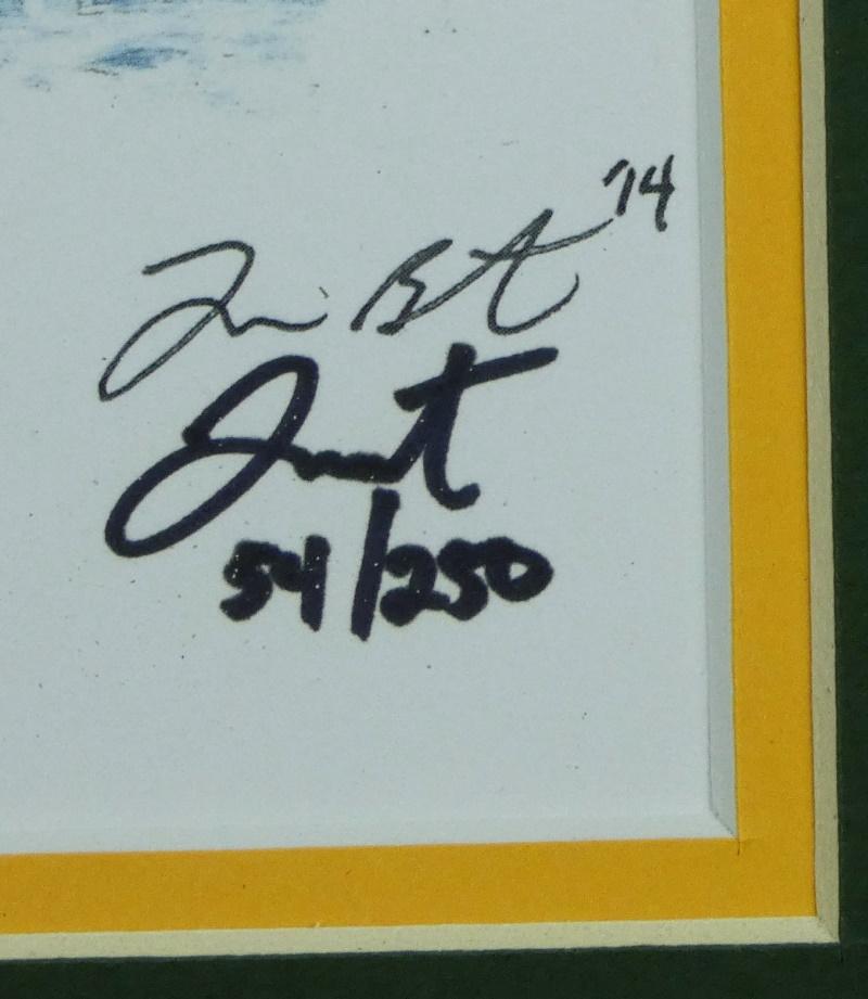 Joshua Barton Signed Aaron Rodgers Packers LE Custom Framed Lithograph (PA) at PristineAuction.com Joshua Barton Signed Aaron Rodgers Packers LE Custom Framed Lithograph (PA) at PristineAuction.com