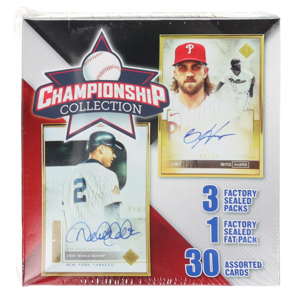 2022 Championship Collection Baseball Card Box with (4) Packs