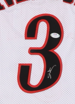 Allen Iverson Signed Jersey (PSA) at PristineAuction.com Allen Iverson Signed Jersey (PSA) at PristineAuction.com