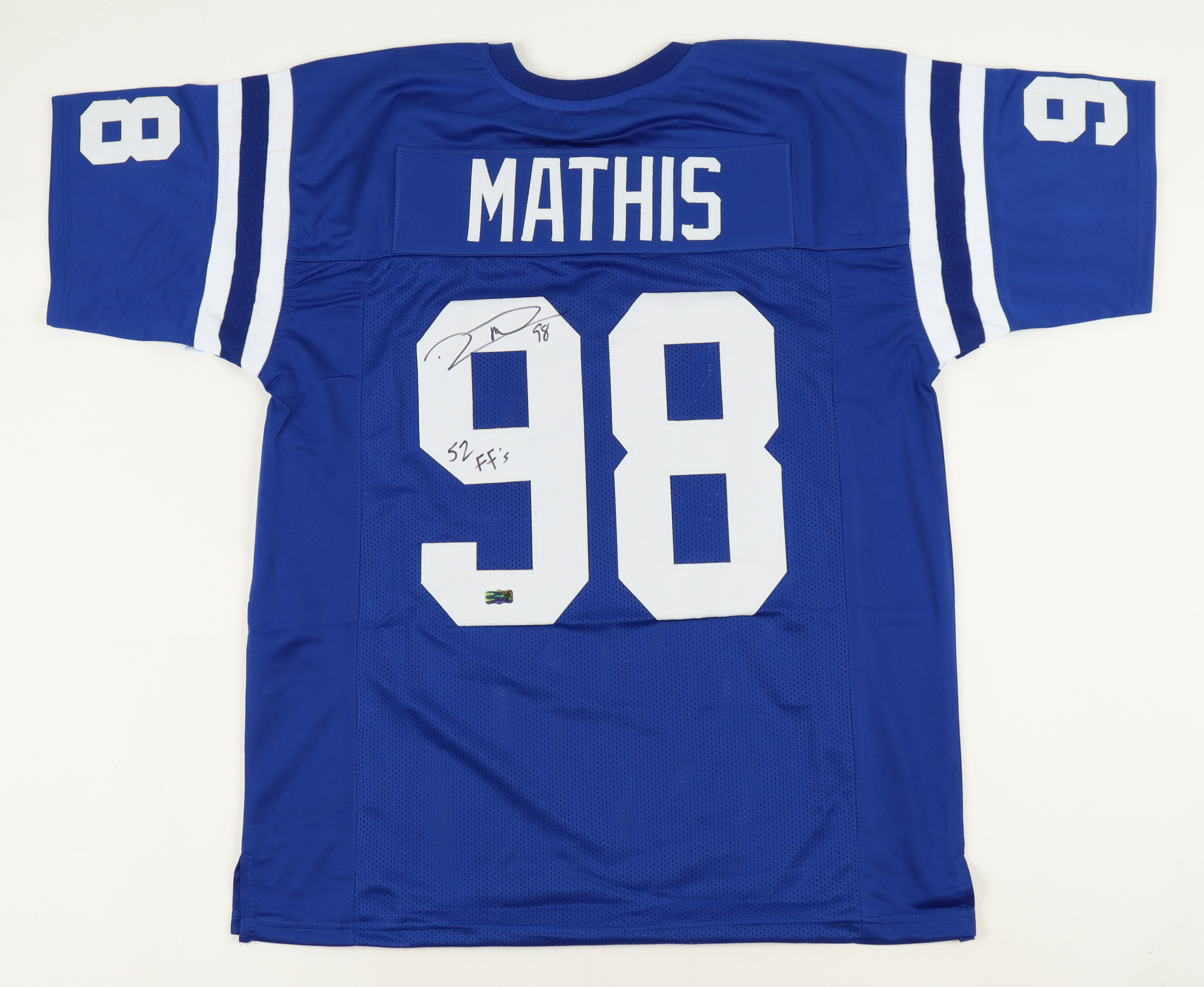 Robert Mathis Signed Jersey Inscribed "52 FF's" (Mathis) at PristineAuction.com Robert Mathis Signed Jersey Inscribed "52 FF's" (Mathis) at PristineAuction.com