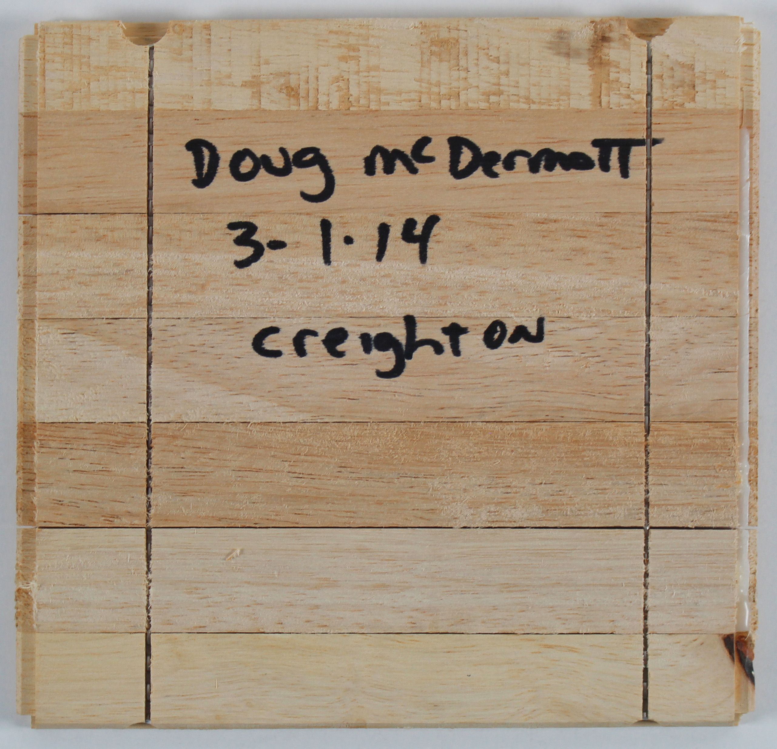 Doug McDermott Signed 6x6 Wood Floorboard Piece (Beckett) at PristineAuction.com Doug McDermott Signed 6x6 Wood Floorboard Piece (Beckett) at PristineAuction.com