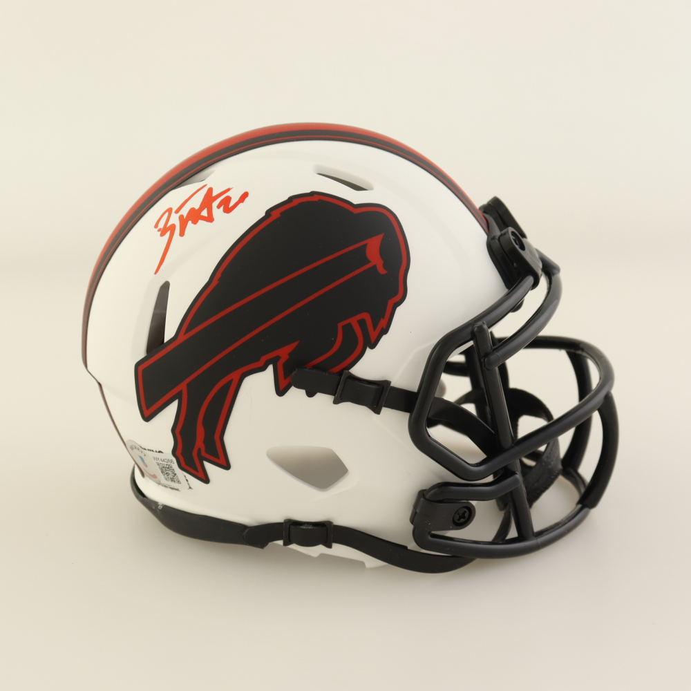 Zack Moss Signed Bills Lunar Eclipse Alternate Speed Mini Helmet