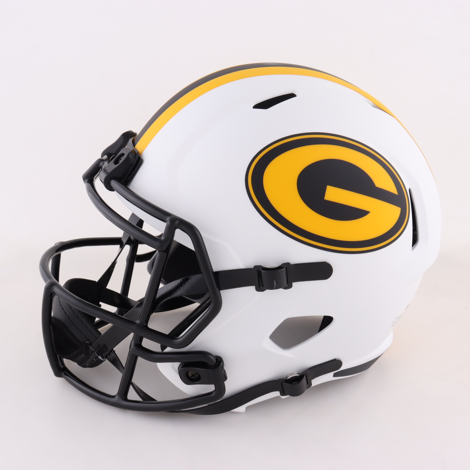 Green Bay Packers Alternate White 2024 On-Field Riddell SPEED Full Size Replica Football Helmet Green Bay Packers Alternate White 2024 On-Field Riddell SPEED Full Size Replica Football Helmet