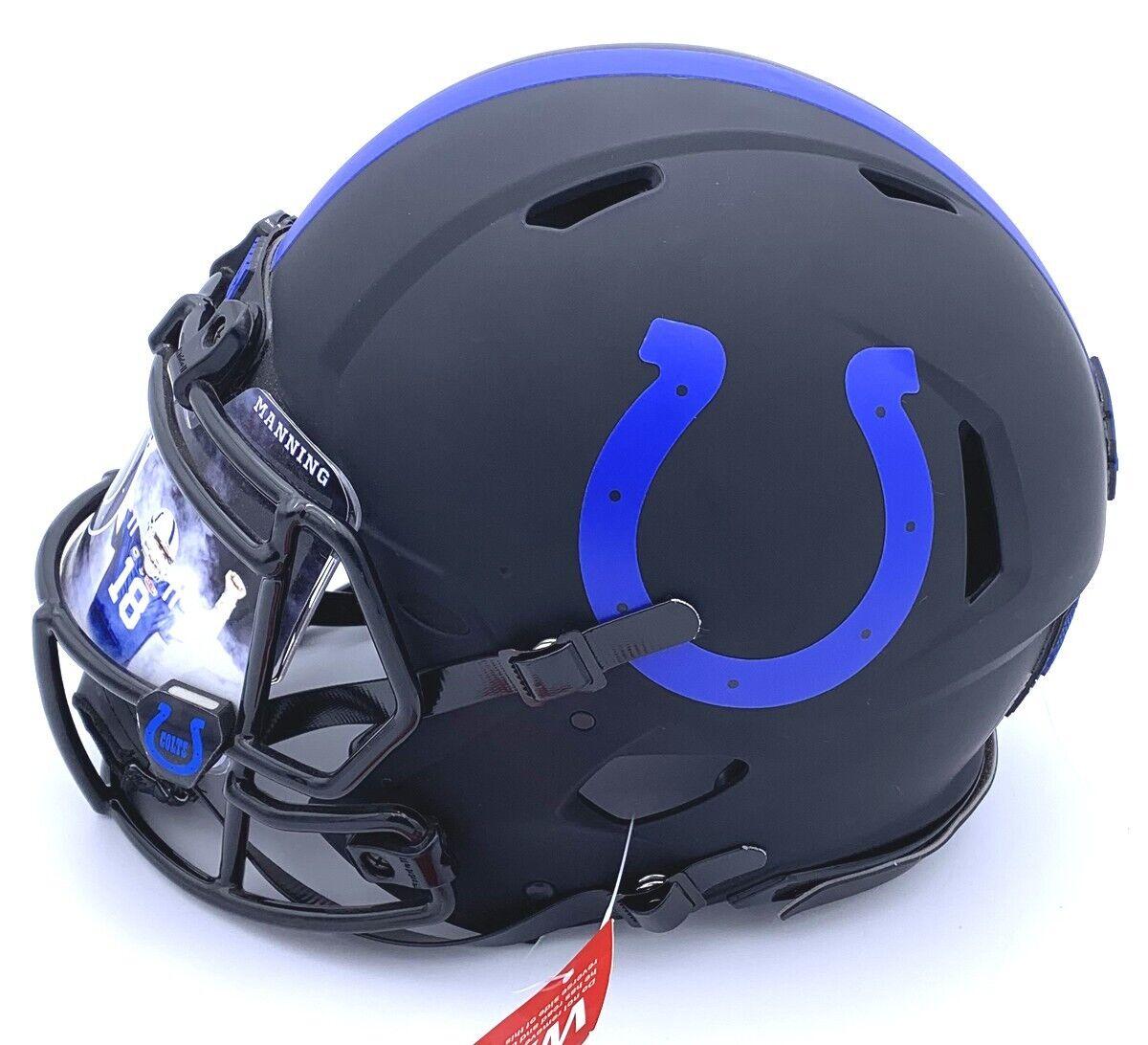 Peyton Manning Signed Colts Full-Size Authentic On-Field Eclipse Alternate Speed Helmet with Visor (Fanatics) at PristineAuction.com Peyton Manning Signed Colts Full-Size Authentic On-Field Eclipse Alternate Speed Helmet with Visor (Fanatics) at PristineAuction.com