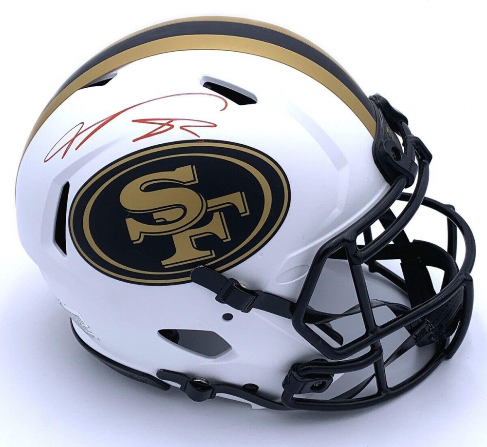 Vernon Davis Signed 49ers FullSize Authentic OnField Lunar Eclipse Alternate Speed Helmet