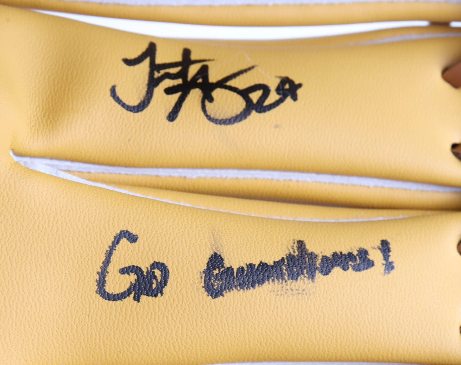 Triston McKenzie Signed Baseball Glove Inscribed "Go Guardians!" (PSA) at PristineAuction.com Triston McKenzie Signed Baseball Glove Inscribed "Go Guardians!" (PSA) at PristineAuction.com