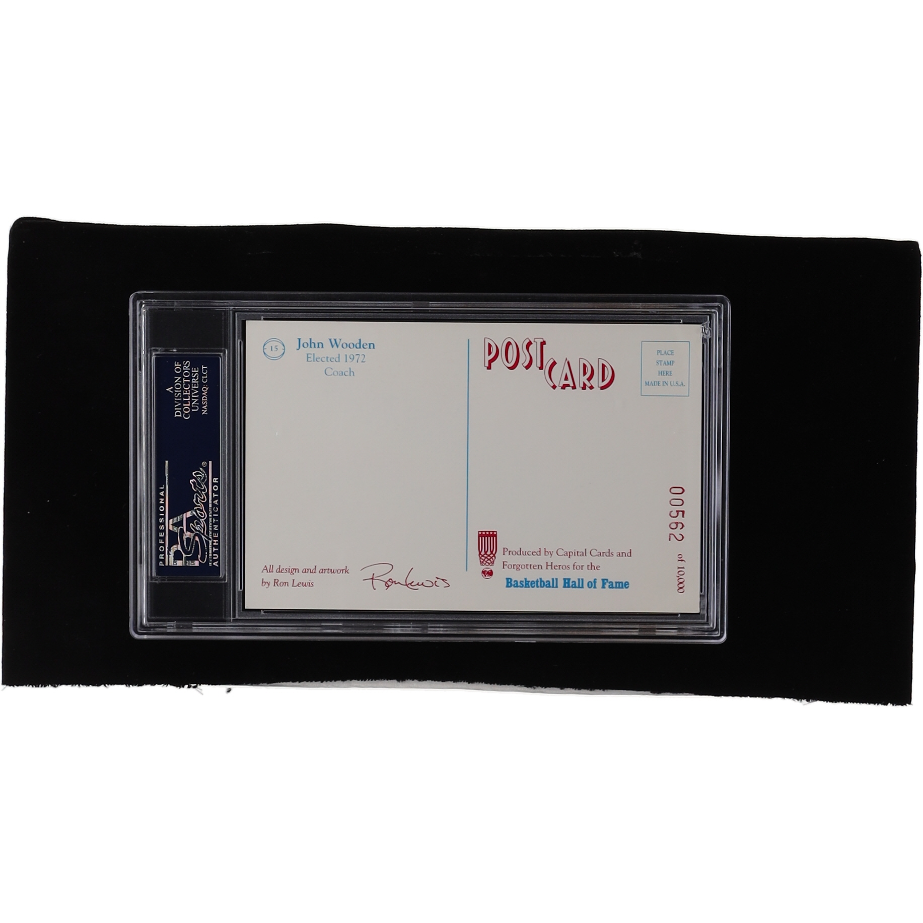 John Wooden Signed LE Post Card (PSA) at PristineAuction.com John Wooden Signed LE Post Card (PSA) at PristineAuction.com