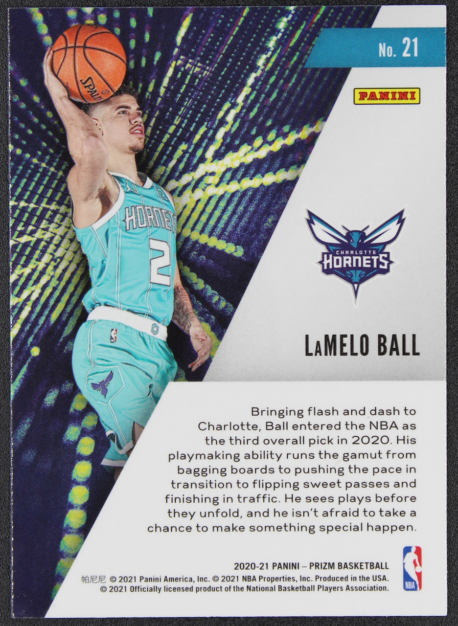 LaMelo Ball 2020-21 Panini Prizm Instant Impact #21 RC at PristineAuction.com LaMelo Ball 2020-21 Panini Prizm Instant Impact #21 RC at PristineAuction.com