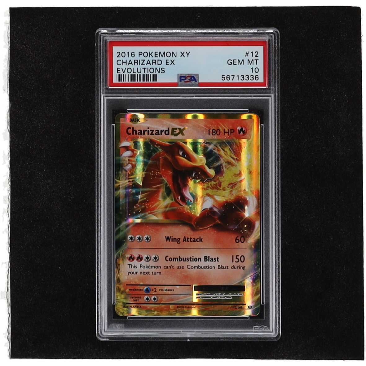 Charizard EX 2016 Pokemon Evolutions #12 (PSA 10) at PristineAuction.com Charizard EX 2016 Pokemon Evolutions #12 (PSA 10) at PristineAuction.com