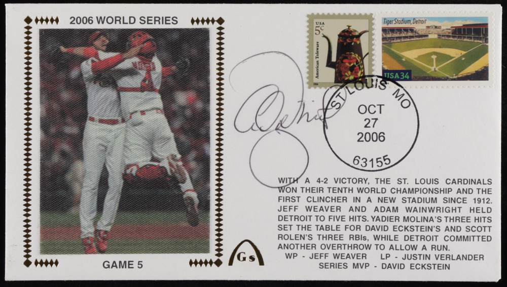 Adam Wainwright Signed 2006 "World Series: Game 5" FDC Envelope (Beckett) at PristineAuction.com Adam Wainwright Signed 2006 "World Series: Game 5" FDC Envelope (Beckett) at PristineAuction.com