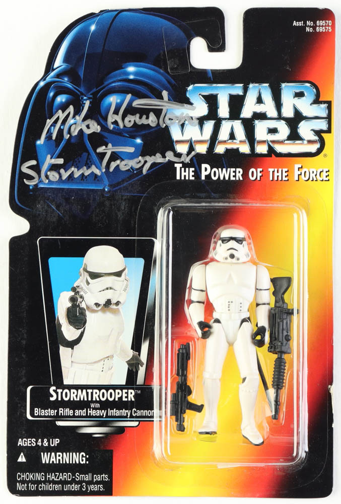Mike Houston Signed "STAR WARS: The Power Of The Force" Stormtrooper Action Figure Inscribed "Stormtrooper" (Beckett) at PristineAuction.com Mike Houston Signed "STAR WARS: The Power Of The Force" Stormtrooper Action Figure Inscribed "Stormtrooper" (Beckett) at PristineAuction.com