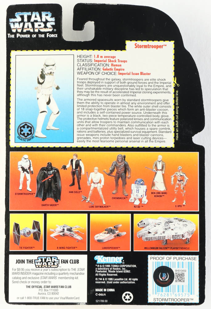 Mike Houston Signed "STAR WARS: The Power Of The Force" Stormtrooper Action Figure Inscribed "Stormtrooper" (Beckett) at PristineAuction.com Mike Houston Signed "STAR WARS: The Power Of The Force" Stormtrooper Action Figure Inscribed "Stormtrooper" (Beckett) at PristineAuction.com