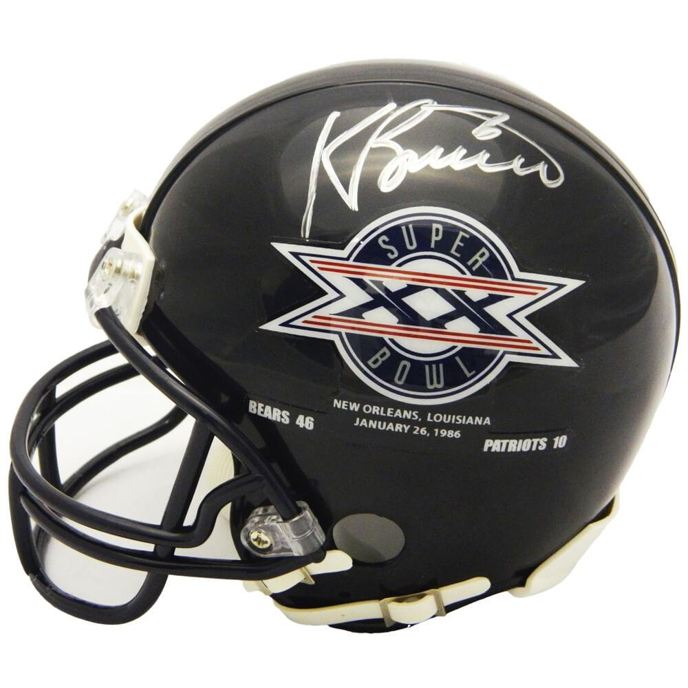 Kevin Butler Signed Bears Super Bowl XX Logo Mini Helmet (Schwartz
