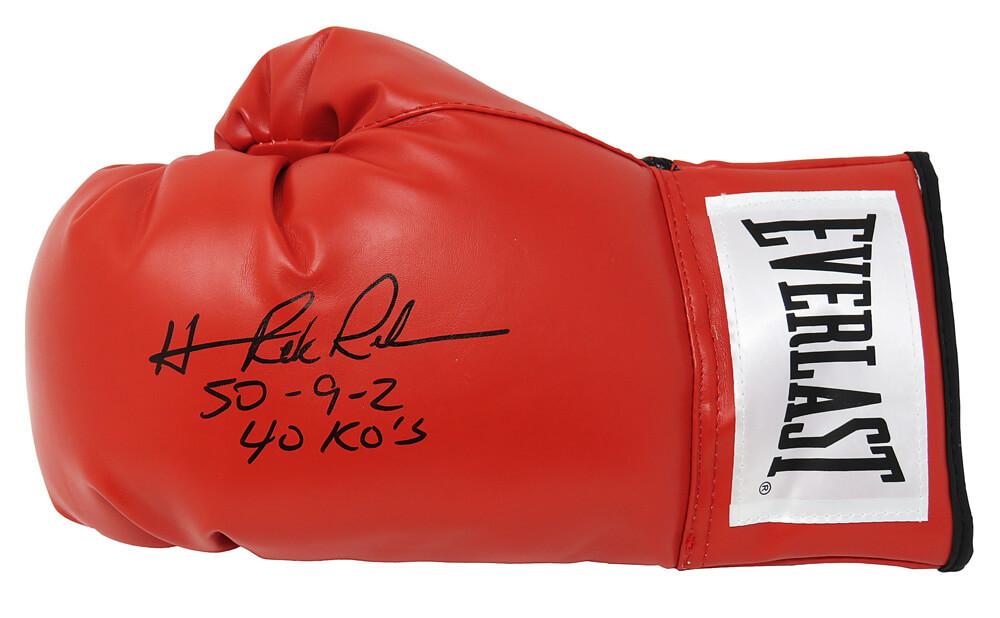 Hasim Rahman Signed Everlast Boxing Glove Inscribed "50-9-2" & "40 KO's" (Schwartz) at PristineAuction.com Hasim Rahman Signed Everlast Boxing Glove Inscribed "50-9-2" & "40 KO's" (Schwartz) at PristineAuction.com