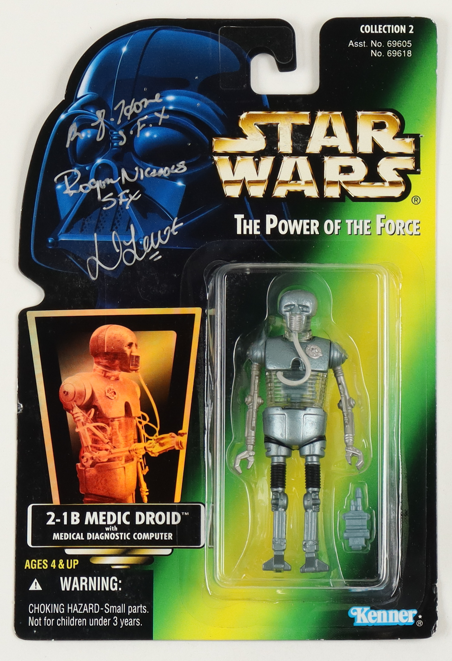 Ron Hone, Roger Nichols & Dennis Lowe Signed "STAR WARS: The Power of the Force" 2-1B with Medical Diagnostic Computer Inscribed "S.F.X" & "SFX" (Beckett) at PristineAuction.com Ron Hone, Roger Nichols & Dennis Lowe Signed "STAR WARS: The Power of the Force" 2-1B with Medical Diagnostic Computer Inscribed "S.F.X" & "SFX" (Beckett) at PristineAuction.com