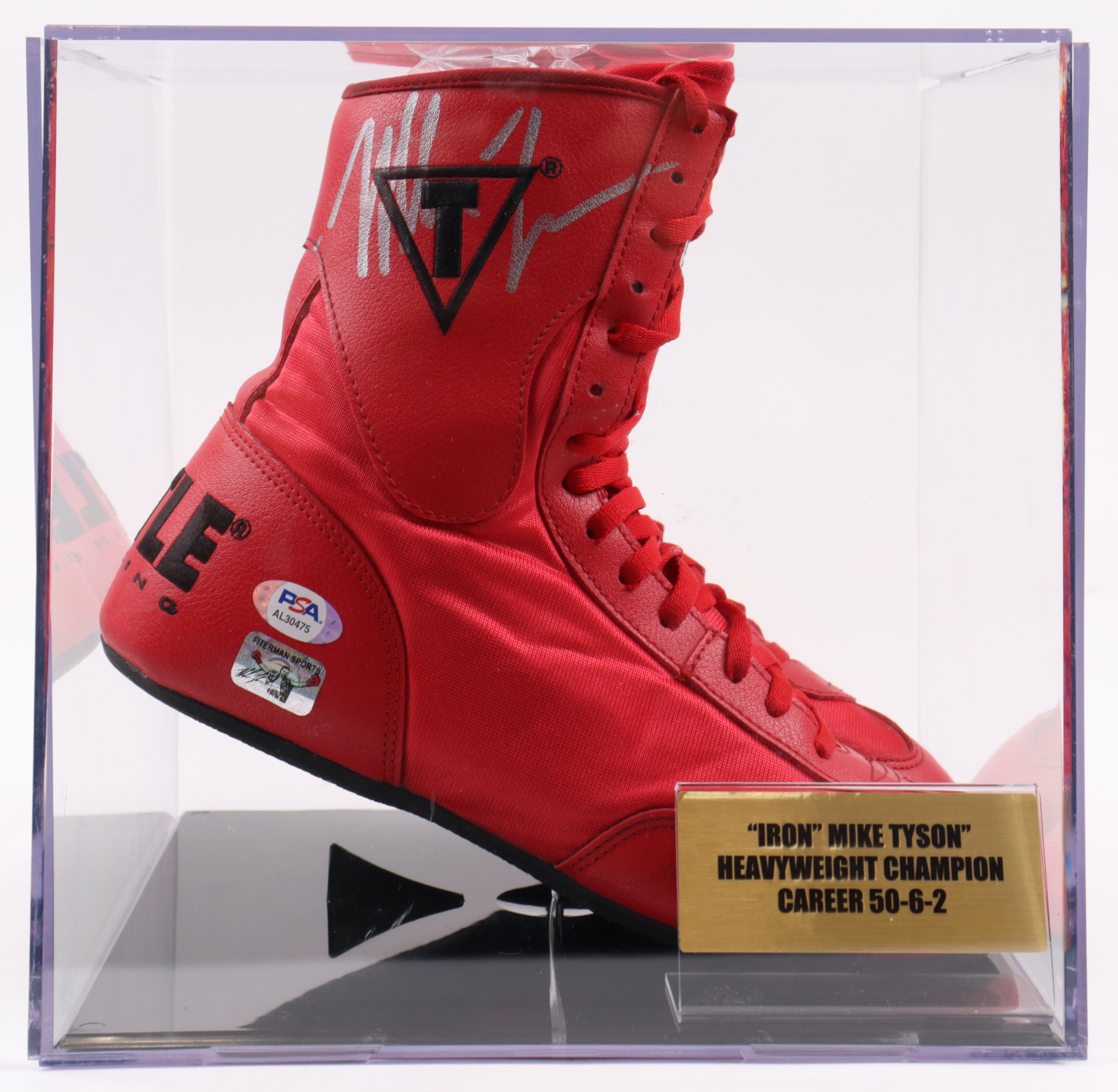 Mike Tyson Signed Pair of Title Boxing Shoes (PSA & Tyson) at PristineAuction.com Mike Tyson Signed Pair of Title Boxing Shoes (PSA & Tyson) at PristineAuction.com