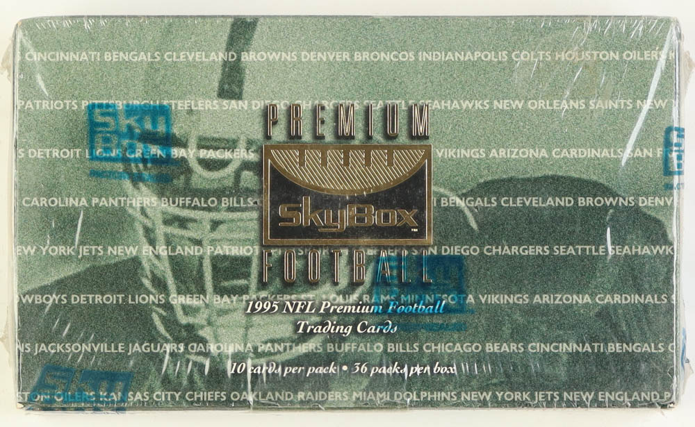 1995 Skybox Premium Football Hobby Box with (36) Packs at PristineAuction.com 1995 Skybox Premium Football Hobby Box with (36) Packs at PristineAuction.com