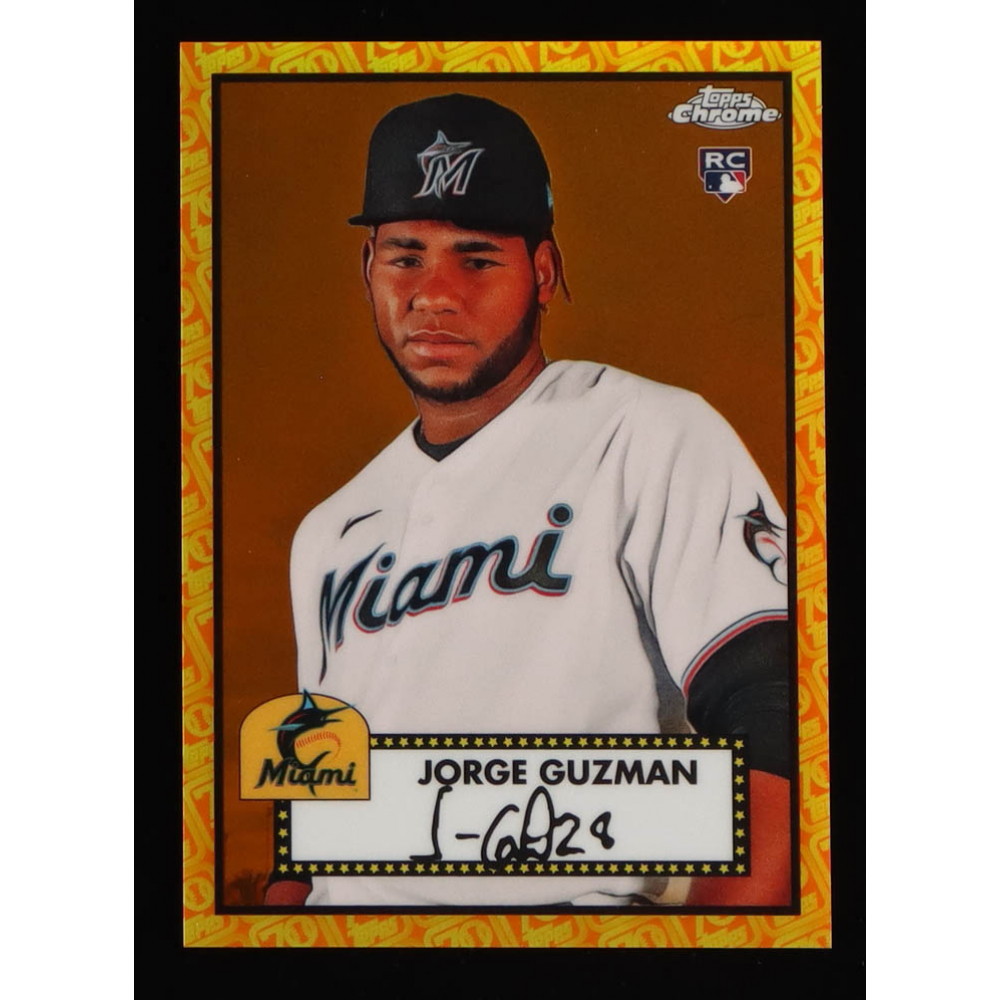 Guzman 2021 Topps Chrome Platinum Anniversary Orange and Yellow