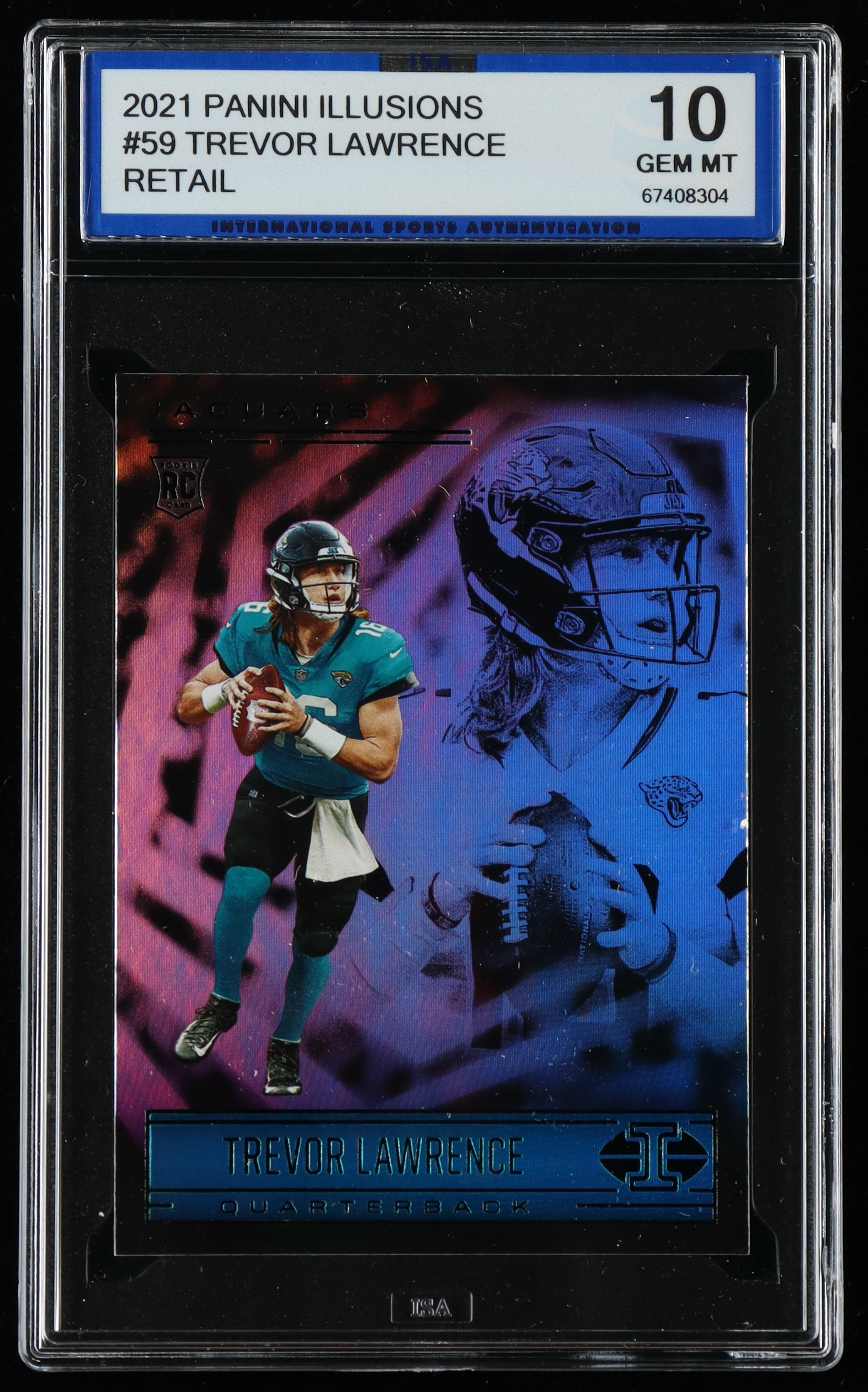 Trevor Lawrence 2021 Panini Illusions Retail #59 (ISA 10) at PristineAuction.com Trevor Lawrence 2021 Panini Illusions Retail #59 (ISA 10) at PristineAuction.com