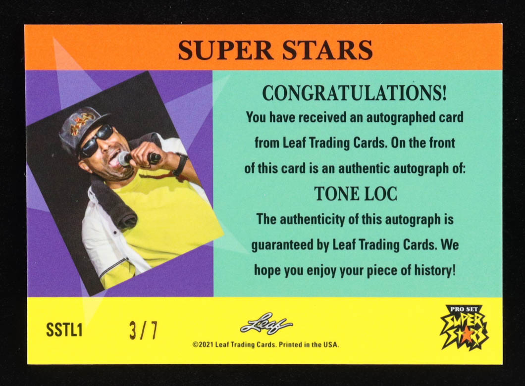 Tone Loc 2021 Pop Century Metal Pro Set Superstars Music Autographs Crystals Black #SSTL1 at PristineAuction.com Tone Loc 2021 Pop Century Metal Pro Set Superstars Music Autographs Crystals Black #SSTL1 at PristineAuction.com