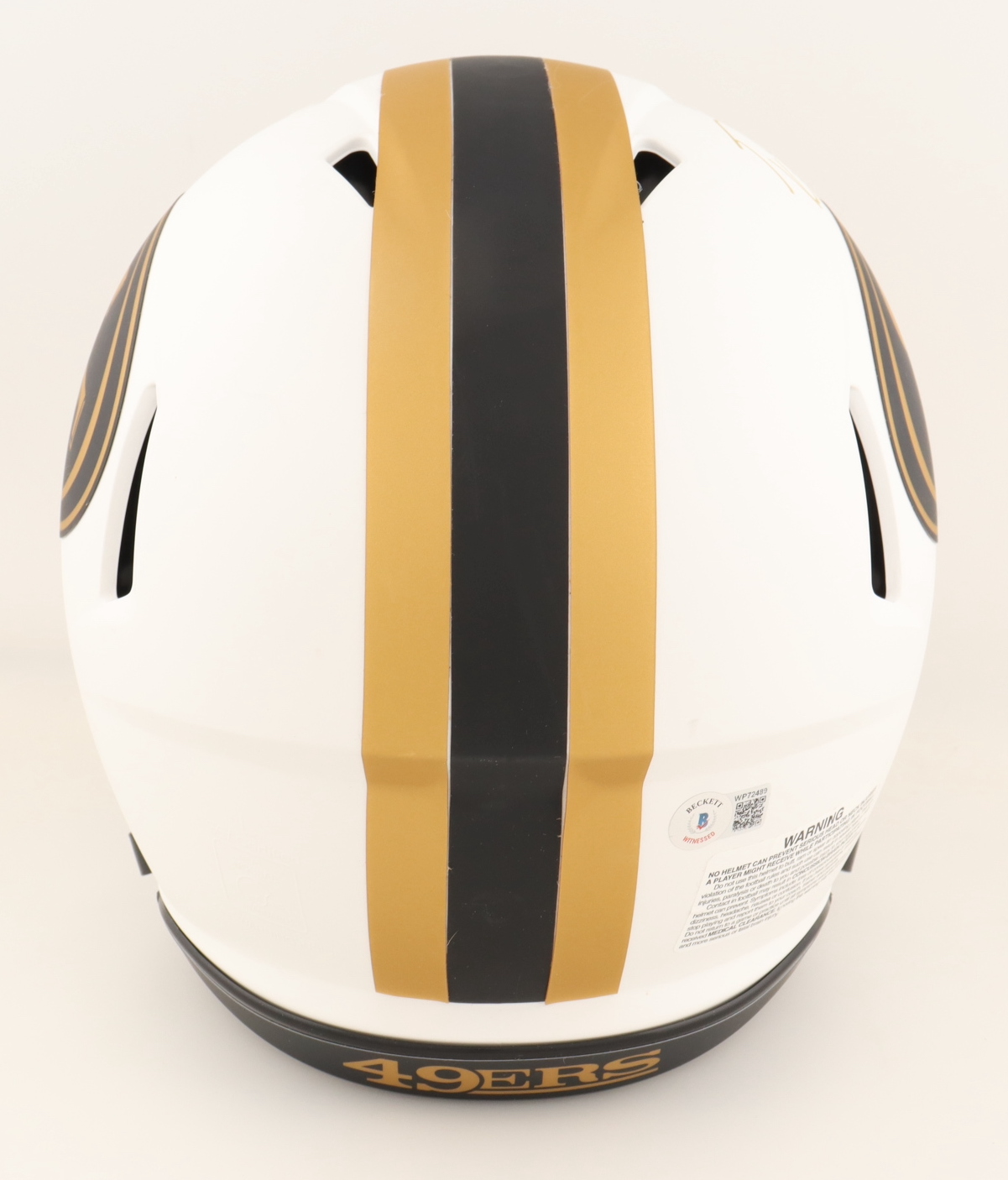 George Kittle Signed 49ers Full-Size Authentic On-Field Lunar Eclipse Alternate Speed Helmet Inscribed "Stone Cold Kittle" (Beckett) at PristineAuction.com George Kittle Signed 49ers Full-Size Authentic On-Field Lunar Eclipse Alternate Speed Helmet Inscribed "Stone Cold Kittle" (Beckett) at PristineAuction.com