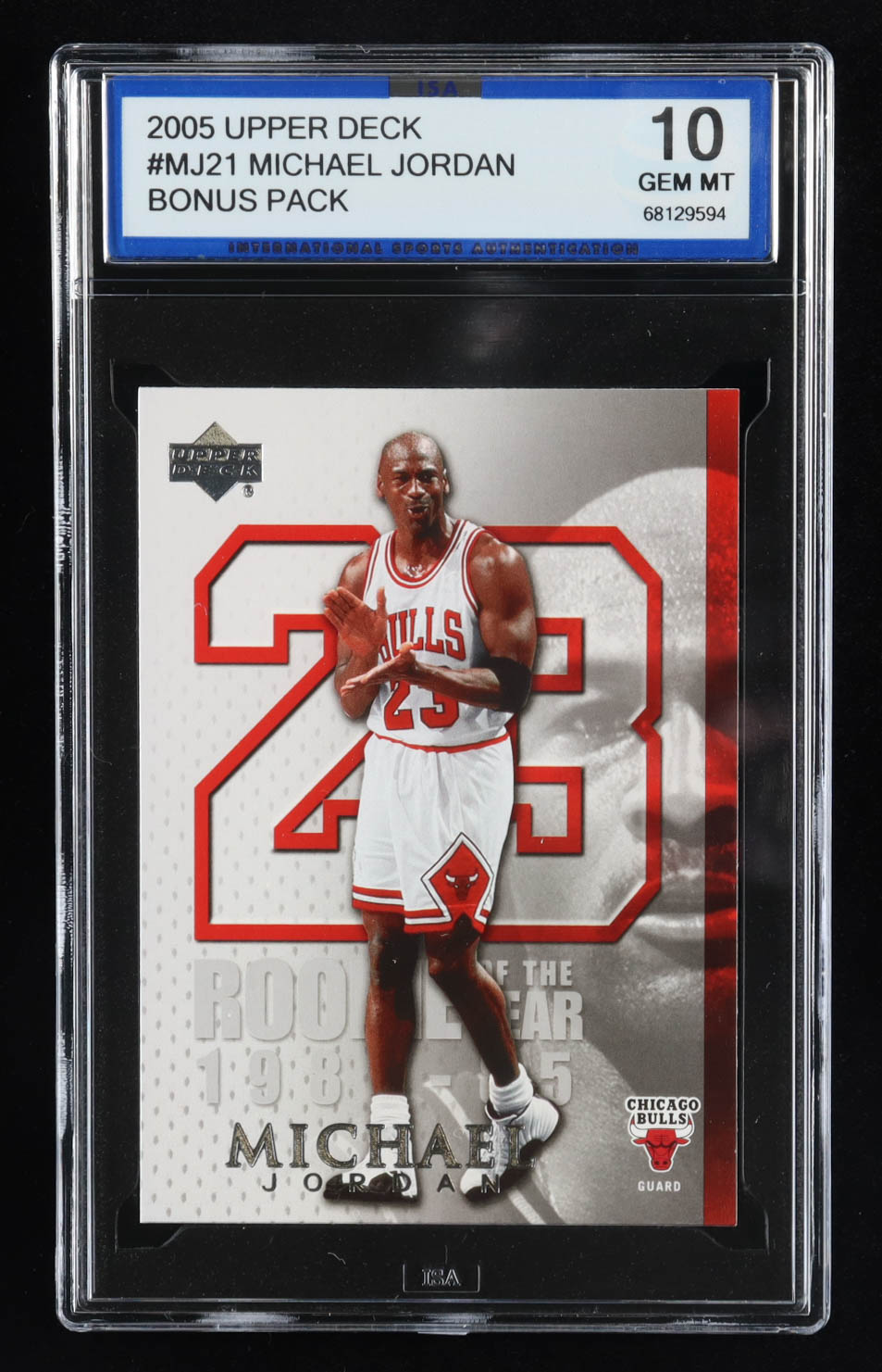 Michael Jordan 2005-06 Upper Deck Michael Jordan #MJ21 (ISA 10) at PristineAuction.com Michael Jordan 2005-06 Upper Deck Michael Jordan #MJ21 (ISA 10) at PristineAuction.com