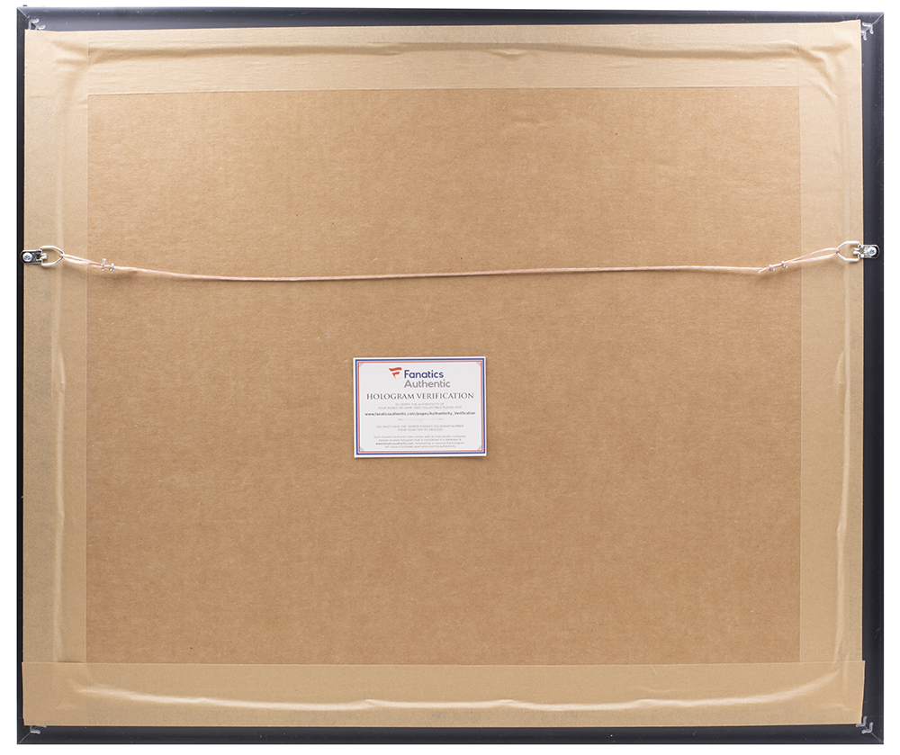 Peyton Manning Signed Hall Of Fame Custom Framed Photo Display (Fanatics) at PristineAuction.com Peyton Manning Signed Hall Of Fame Custom Framed Photo Display (Fanatics) at PristineAuction.com